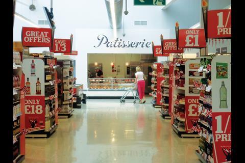 Sainsbury’s has upped the graphics count and created a market feel